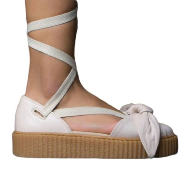 FENTY X PUMA RIHANNA BOW CREEPER OFF WHITE SIZE 8 - Picture 3 of 9